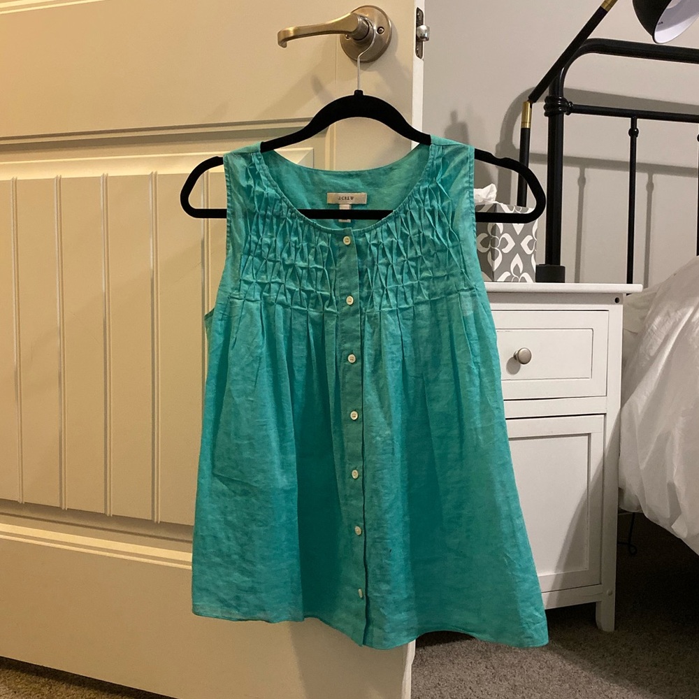 J. Crew linen tank